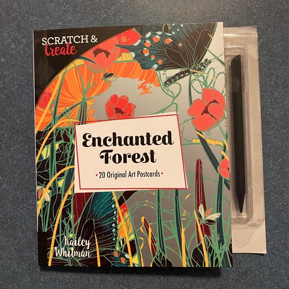 Enchanted Forest Scratch & Create postcard activity set - Picture 1 of 4
